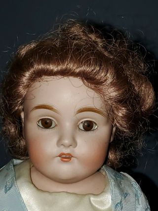 Antique German Doll Kestner? " Bisque/ Fully - Jointed Leather Body 5 3/4 154 Dp