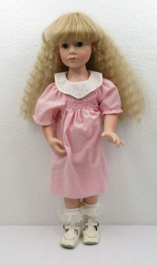 Vintage 1987 Blonde Vinyl Doll By Julie Good Kruger 21 "