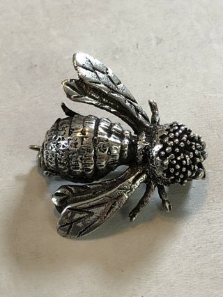Vintage Sterling Silver Bumble Bee Pin/brooch