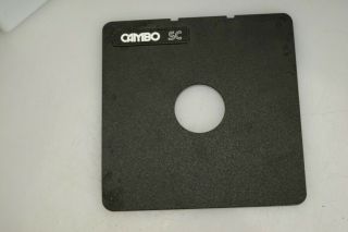 Vintage Cambo Sc 6 3/8 " Square Metal Lens Board 4x5 3010136 Holland 40mm Copal 1