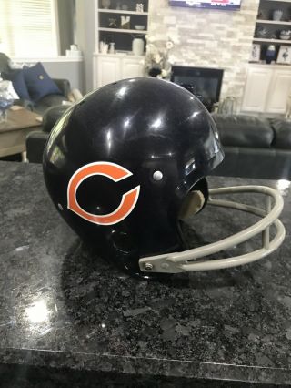 Vintage Rawlings Youth Hnfl Chicago Bears Logo Helmet Size Large