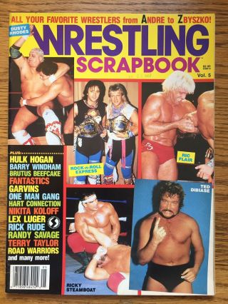 Wrestling All Stars Scrapbook 1987 Hulk Hogan Ric Flair Ted Dibiase