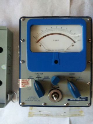 U.  S.  Military Multimeter Voltage Ohm Meter Ohmmeter Ham Radio Tester Vintage