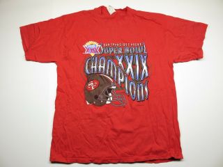 1995 Vtg Nfl San Francisco 49ers Superbowl Xxix Champions Men 