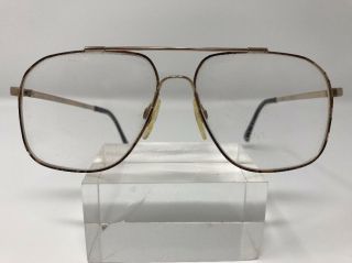 Vintage Marcolin Eyeglasses With Lexon 140 59 - 15 - 140 Oversized Gold B195