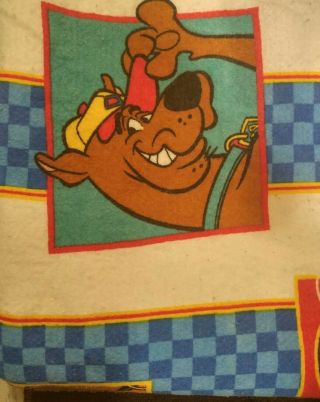 Vintage Scooby Doo Blanket Made In Canada Sports Football Baseball Soccer