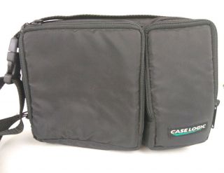 Vtg Case Logic Padded Portable Walkman Cd Player Cds Bag Case Black Retro 90s