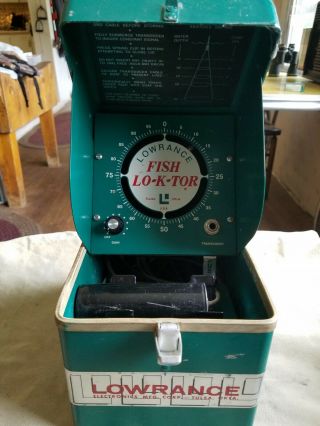 Vintage Lowrance Fish Lo - K - Tor,  Ice Fishing Fish Flasher,  Parts