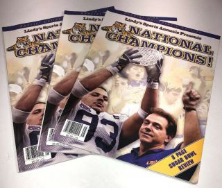 2003 Lsu Tigers National Champions Lindy’s Sports Annuals Louisiana Superdome