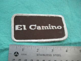 Vintage Chevrolet El Camino Racing Team Service Uniform Patch