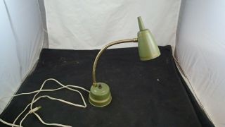 Vintage Mid Century Modern Retro Green Adjustable Desk Lamp