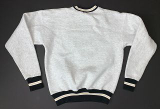 Vintage 90s Purdue Boilermaker Crewneck Sweatshirt Size Medium Gray 2