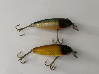 Two Vintage Creek Chub Wiggler Fishing Lures 2
