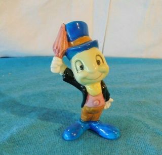 Vintage Walt Disney Productions Jiminy Cricket Porcelain Ceramic Figurine Japan