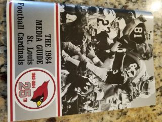Vintage 1984 St.  Louis Football Cardinals Handbook,  Players Stats Schedule