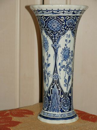 Royal Delfts By Boch Belgium Porcelain Vintage Antique Big Vase