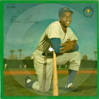1962 Ernie Banks Chicago Cubs Auravision Sports Champions Columbia 33 1/3 Record