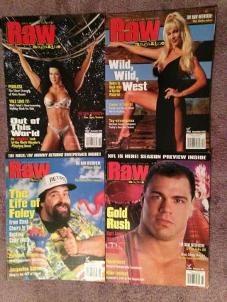 Wwf Raw Magazines November,  December 2000,  January,  February 2001
