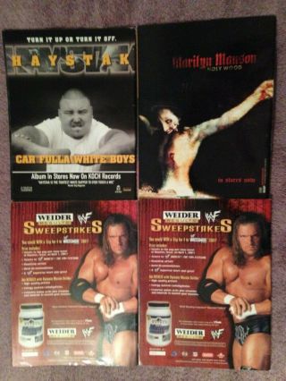 WWF Raw Magazines November,  December 2000,  January,  February 2001 2