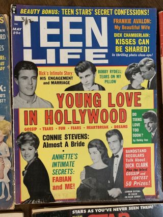 10x Vintage Teen Magazines Teen Life 16 Star Tiger Beat Teen Talk Teen View 3