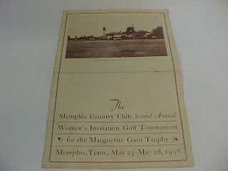 1936 Memphis Tennessee (country Club Women 