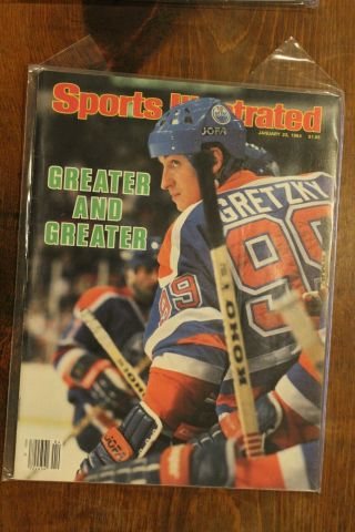 1984 Sports Illustrated Wayne Gretzky Edmonton Oilers Greater & Greater No Label