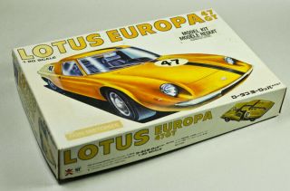 Vintage Bandai Plastic Model Kit 1:20 Scale Lotus Europa 47gt Kit 5 8076