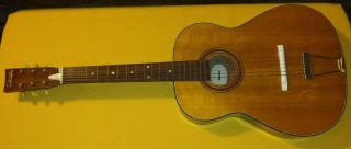 Vintage Decca Acoustic Parlor Guitar Parts Or Restoration Mij Japan