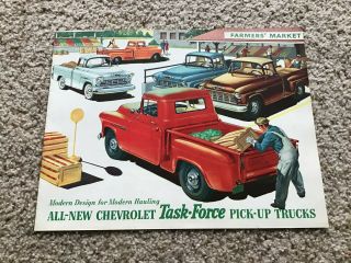 1955 Chevrolet Pick - Up Trucks,  Dealership Sales Literature.