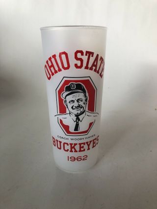Ohio State Buckeyes Coach Woody Hayes 1962 Squad Frosted Glass Tumbler