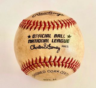 Rawlings Official Ball Of The National League Cushined Cork Center Made In Haiti