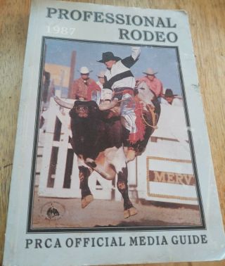 1987 Professional Rodeo Cowboys Association Media Guide Inc.  Nfr Records & More