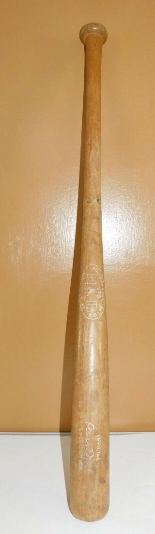 Vintage Hillerich & Bradsby Wood Baseball Bat Carl Yastrzemski Louisville Ky 170