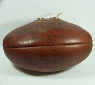Vintage Ross Faulkner Native Brand Football Vfl Leather Hide Club Afl Old Ball