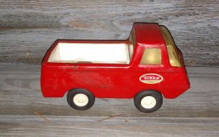 Vintage Tonka Pressed Steel Mini Econoline Red Pickup Truck