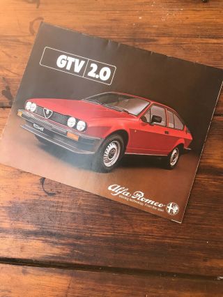 Large Old Alfa Romeo Gtv 2.  0 Sales Brochure For Australian Market 1979