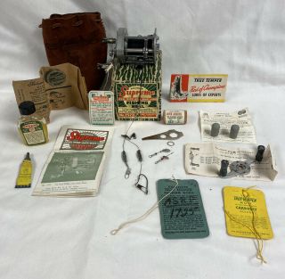 Vintage Pflueger Supreme 1573 Bait Casting Reel W/box,  Oil.  Lube & All Pperwork Ex