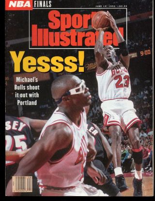 Sports Illustrated 1992 Chicago Bulls Michael Jordan June 15,  1992 Nr/mint