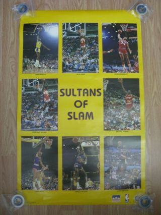 Michael Jordan Sultans Of Slam 1986 Poster Dominique Wilkins Charles Barkley