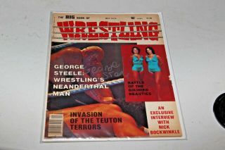 The Big Book Of Wrestling 1978 Signed By George The Animal Steele