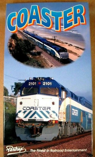 Coaster Pentrex Vhs Tape Perfectly San Diego To Oceanside " The Surf Line "
