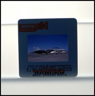35mm Slide Military Aircraft/Plane USN F - 14 160929 Aug 1987 P1240 2