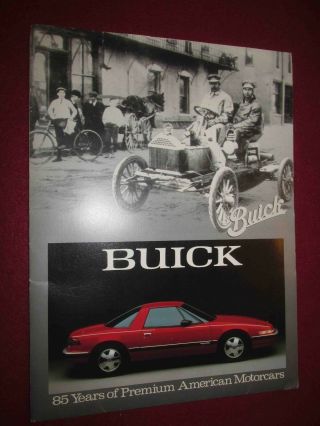 1988 Buick 85th Anniversary Historical Press Kit - Reatta On Cover
