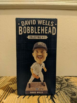 David Wells Sga 4/23/2018 York Yankees Mlb Perfect Game Bobblehead -