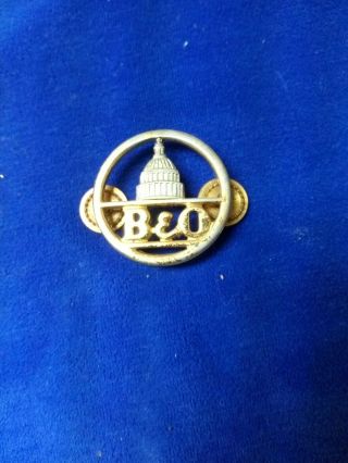 B&o Baltimore & Ohio Railroad - Conductor Uniform Cap,  Hat Pin - Capitol Logo
