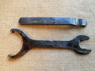 James Motorcycle Spanner And Tyre Lever Classic Vintage Bike Tool Wrench /3016