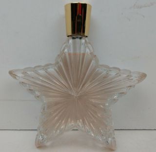 Peony Soft Musk Womens Vintage 1.  7 Oz Perfume Splash Bottle Star Bottle