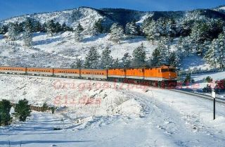 Amtk - 242 F40phr Ski Train@plainview Co.  Taken Feb - 10 - 2001 Rr Slide (c5)