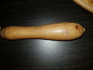 Vintage Hand Carved Bread Board Bread Knife 3