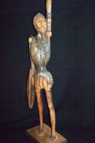 Vintage Hand Carved Wooden 29’ 